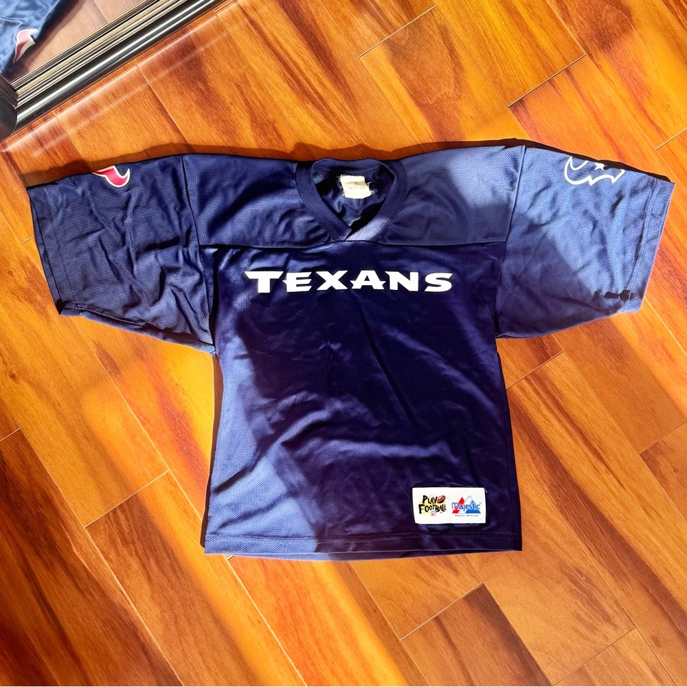 Vintage Houston Texans Blue Jersey